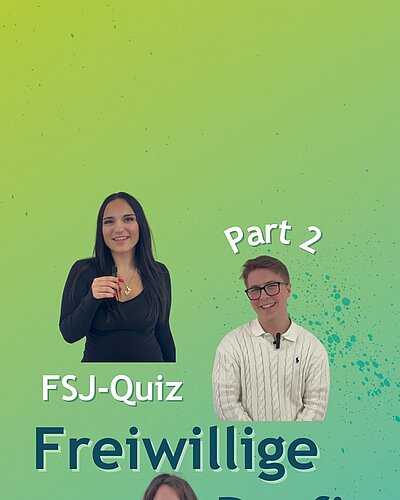Es geht in die zweite Runde: FSJler*innen gegen Expert*innen. Wer weiß mehr über den Freiwilligendienst? 🤔

Mit...